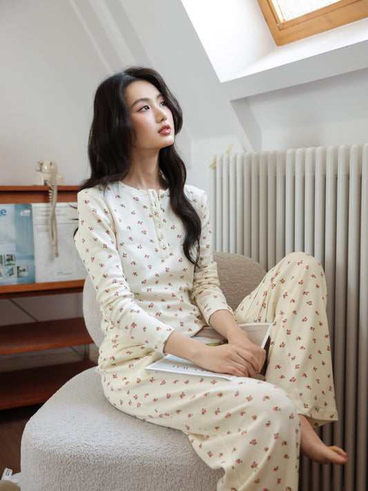 Soft Bloom Long Sleeve Pajama set