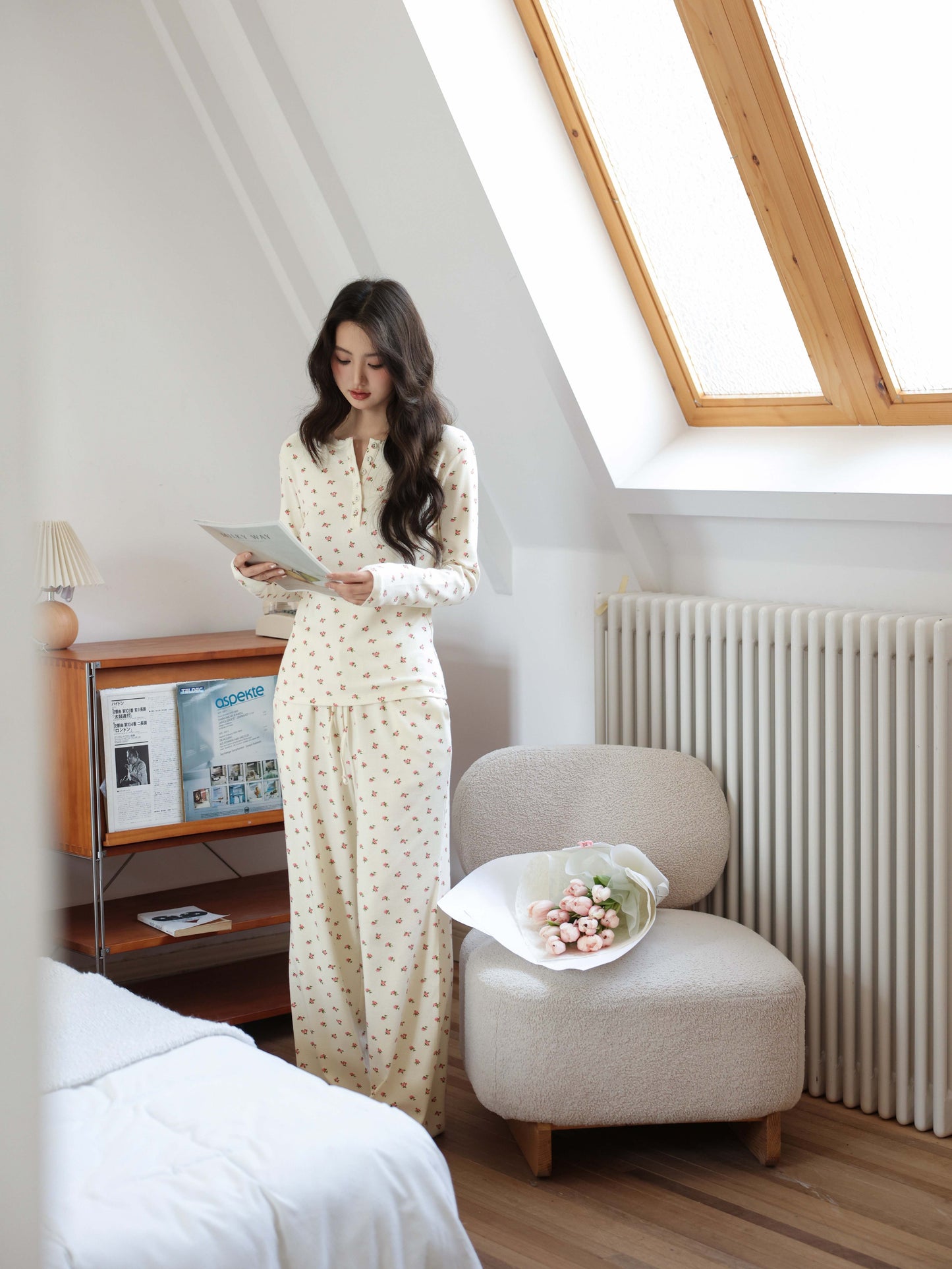 Soft Bloom Long Sleeve Pajama set