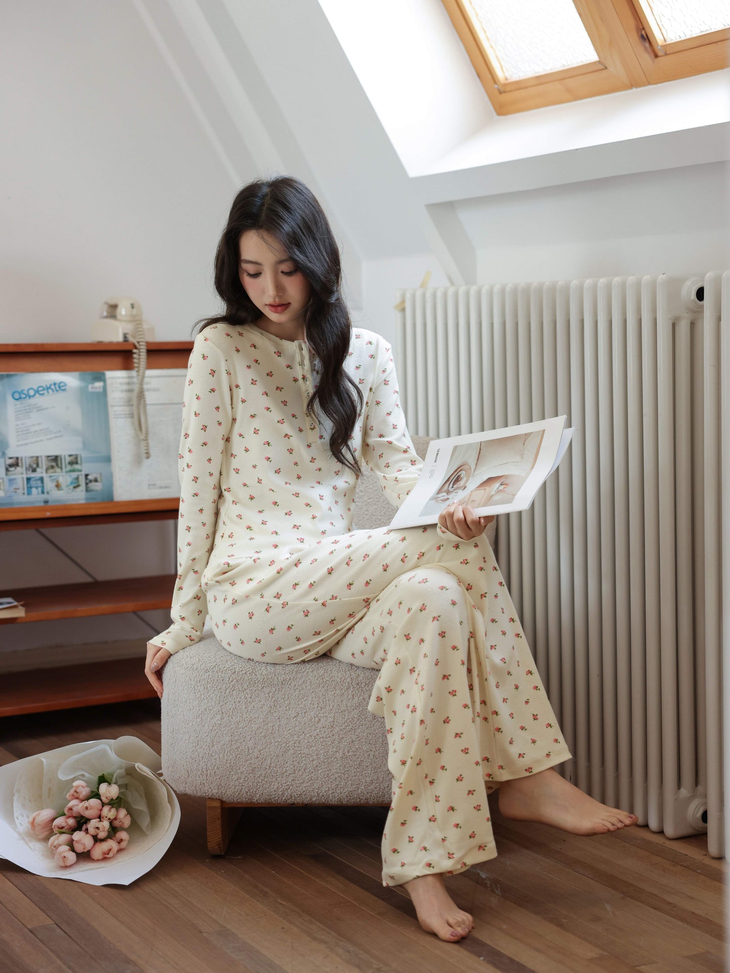 Soft Bloom Long Sleeve Pajama set
